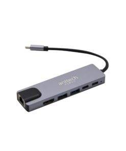 Anitech USB-C to USB-A 3.0, USB-A 2.0, HDMI, Micro/SD Card, PD รุ่น RA502