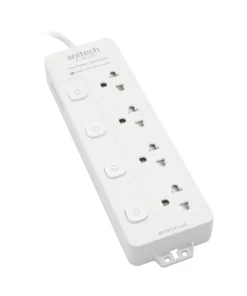 Alternative view of Anitech ปลั๊กไฟ 4 ช่อง 4 สวิตช์ รุ่น H2043-WH