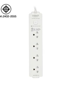 Anitech ปลั๊กไฟ 4 ช่อง 1 สวิตช์ รุ่น H343-WH