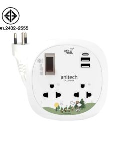 Anitech x Peanuts ปลั๊กพกพาลาย รุ่น SNP-H9122 [สินค้ารับปรับกัน 2 ปี]