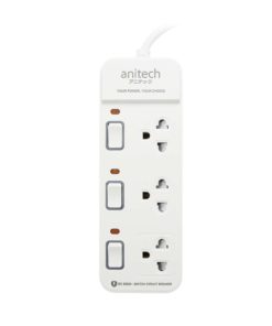 Alternative view of Anitech ปลั๊กไฟ รุ่น H2233-PRO Power Strip 3 Sockets 3 Switchs 10A 2200W 3M