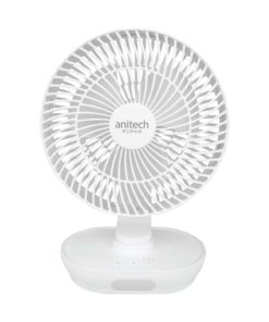 Anitech พัดลมชาร์จไฟ รุ่น SMF-09 ปรับระดับแรงลมได้ 3 ปรับส่าย ซ้าย-ขวาได้สูงสุด 150 องศา