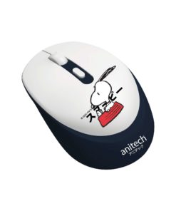 Anitech X Snoopy 3 เม้าส์ไร้สาย รุ่น SNP-W240-BK คลิกเงียบ เชื่อมต่อแบบ USB ปรับ DPI 3 ระดับ