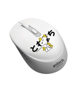 Anitech X Snoopy 3 เม้าส์ไร้สาย รุ่น SNP-W240-GY คลิกเงียบ เชื่อมต่อแบบ USB ปรับ DPI 3 ระดับ