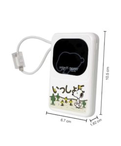 Alternative view of Anitech x Snoopy แบตสำรอง 10000mAh รุ่น PB10-B หน้าจอดิจิทัลแสดงระดับแบตเตอรี่