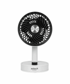 Anitech พัดลมพกพา SMF04-WH ปรับหงายขึ้นได้ 90 องศา ใช้งานประมาณ 3 - 5 ชั่วโมง