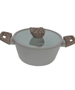 Alternative view of Anitech หม้อพร้อมฝาแก้ว รุ่น CW-CR201 ด้านนอกเคลือบซิลิโคน เก็บความร้อนดี และช่วยให้ความร้อนกระจายตัวสม่ำเสมอ