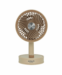 Anitech พัดลมพกพา SMF04-BR ปรับหงายขึ้นได้ 90 องศา ใช้งานประมาณ 3 - 5 ชั่วโมง