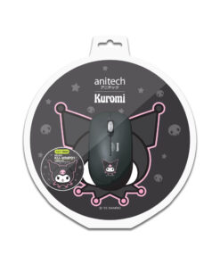 Anitech X Sanrio ชุดคอมโบเซ็ตเม้าส์ไร้สาย+แผ่นรองเม้าส์เม้าส์ไร้สาย รุ่น KU-WMP01-BK