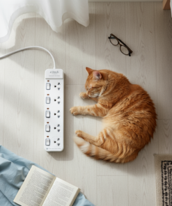 Alternative view of Anitech แอนิเทค ปลั๊กไฟ รุ่น H2155-WH  กำลังไฟ 2200W สายยาว 5M