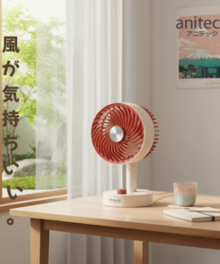 Alternative view of Anitech พัดลมพกพา SMF04-BR ปรับหงายขึ้นได้ 90 องศา ใช้งานประมาณ 3 - 5 ชั่วโมง