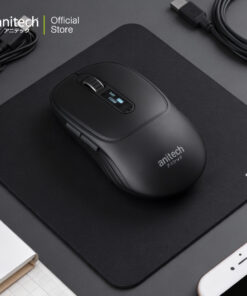 Alternative view of Anitech เมาส์ไร้สาย รุ่น W242-WH เชื่อมต่อด้วย USB 2.4G และ บูลธูท ปุ่มกด 6 ปุ่ม และคลิกเงียบ