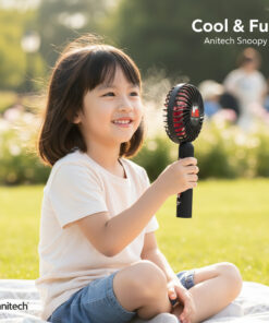 Alternative view of Anitech พัดลมพกพา SNP-SPF1200-BK ปรับได้ 3 ระดับ ใช้งานประมาณ 2-4 ชั่วโมง