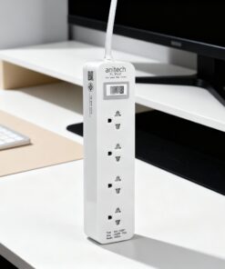 Alternative view of Anitech ปลั๊กไฟ 4 ช่อง 1 สวิตช์ รุ่น H6034 กำลังไฟ 3500 วัตต์ 16 แอมป์ สายยาว 3 เมตร