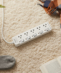 Alternative view of Anitech แอนิเทค ปลั๊กไฟ รุ่น H2145-WH กำลังไฟ 2200W สายยาว 5 เมตร