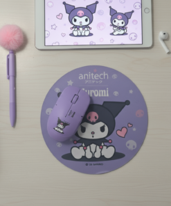 Alternative view of Anitech X Sanrio ชุดคอมโบเซ็ตเม้าส์ไร้สาย+แผ่นรองเม้าส์เม้าส์ไร้สาย รุ่น KU-WMP01-PU