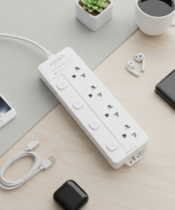 Alternative view of Anitech ปลั๊กไฟ 4 ช่อง 4 สวิตช์ รุ่น H2043-WH