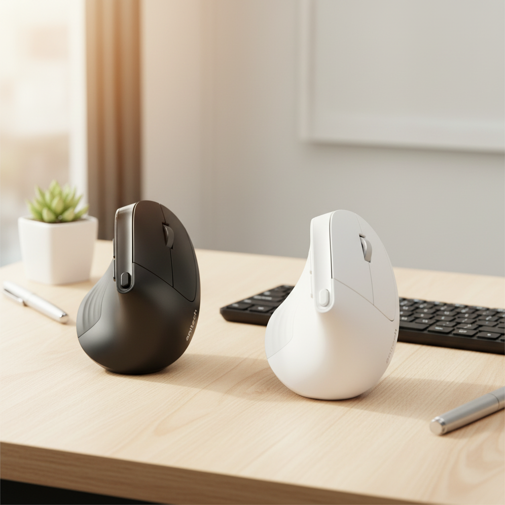 Anitech Dual Function Mouse W230-BK Ergonomic design - Image 3