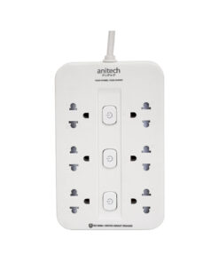 Anitech 6 ช่อง 3 สวิตช์ รุ่น H536-WH สายยาว 3 เมตร กำลังไฟ 2200 W