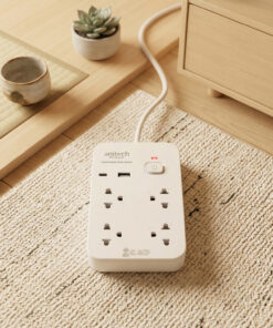 Alternative view of Anitech 4 ช่อง 1 สวิตช์ รุ่น H5534-WH สายยาว 3 เมตร กำลังไฟ 2200W