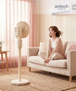 Alternative view of Anitech พัดลมตั้งพื้น 10 นิ้ว รุ่น SF400 กำลังไฟ 40W ปรับแรงลมได้ 3 ระดับ  ดีไซน์สวย กะทัดรัด ประหยัดพื้นที่