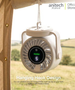 Alternative view of Anitech พัดลมพกพา 5 นิ้ว รุ่น SMF05 แบต 3600mAh ปรับลม 5 ระดับ ก้ม-เงยได้ 90°
