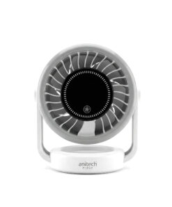 Anitech พัดลมพกพา 5 นิ้ว รุ่น SMF05 แบต 3600mAh ปรับลม 5 ระดับ ก้ม-เงยได้ 90°