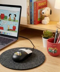 Alternative view of Anitech X Snoopy4 เมาส์มีสาย คลิกเงียบ 1200 DPI USB A-C รุ่น SNP-A552-WH