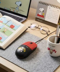 Alternative view of Anitech X Snoopy4 เมาส์มีสาย คลิกเงียบ 1200 DPI USB A-C รุ่น SNP-A552-RD