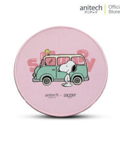 Anitech X Snoopy4 Mouse Pad  รุ่น SNP-MP011-PI แผ่นรองเมาส์ผิวเรียบ ฐานยางกันลื่น