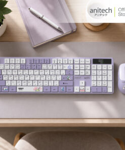 Alternative view of Anitech X Snoopy4 เมาส์และคีย์บอร์ด รุ่น SNP-PA817-PU โหมดใช้งาน : Bluetooth / 2.4G