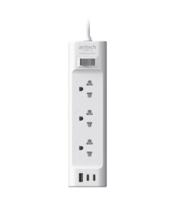 Anitech ปลั๊กไฟ 3 ช่อง รุ่น H633U พร้อม USB-C Charging สายไฟยาว 3 เมตร กำลังไฟ 2200W