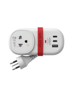 Anitech ปลั๊กไฟ รุ่น H9313-IV 1 ช่องเสียบ USB 2 ช่อง กำลังไฟสูงสุด 2200W สายยาว 1.2 ม.