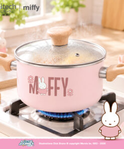 Alternative view of anitech | miffy หม้อพร้อมฝา MF-CWP20 เคลือบ non-stick 2 ชั้น อาหารไม่ติดภาชนะ ทำความสะอาดง่าย สามารถใช้ได้กับเตาทุกเตา