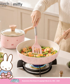 Alternative view of anitech | miffy ชุดเครื่องครัว 3 ชิ้น กระทะก้นตื้น หม้อด้าม ตะหลิว MF-CWSET เคลือบ non-stick 2 ชั้น อาหารไม่ติดภาชนะ