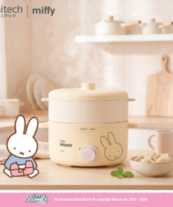 Alternative view of anitech | miffy หม้อต้มไฟฟ้า MF-SMC703 กำลังไฟ 700W ความจุ 2 ลิตร ปรับระดับความร้อนได้ 2 ระดับ พร้อมซึ้งอุ่นหรือนึ่ง