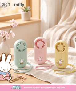 Alternative view of anitech | miffy  พัดลมพกพา MF-SPF2002-YE ปรับแรงลมได้ 5 ระดับ หน้าจอ LED แสดงระดับลมและแบตเตอรี่ ใช้งานต่อเนื่อง 2–8 ชม