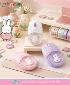 Alternative view of anitech | miffy เมาส์ไร้สาย MF-W246-PI รองรับการเชื่อมต่อ: Bluetooth +Wireless 2.4G พอร์ตชาร์จ: USB Type-C