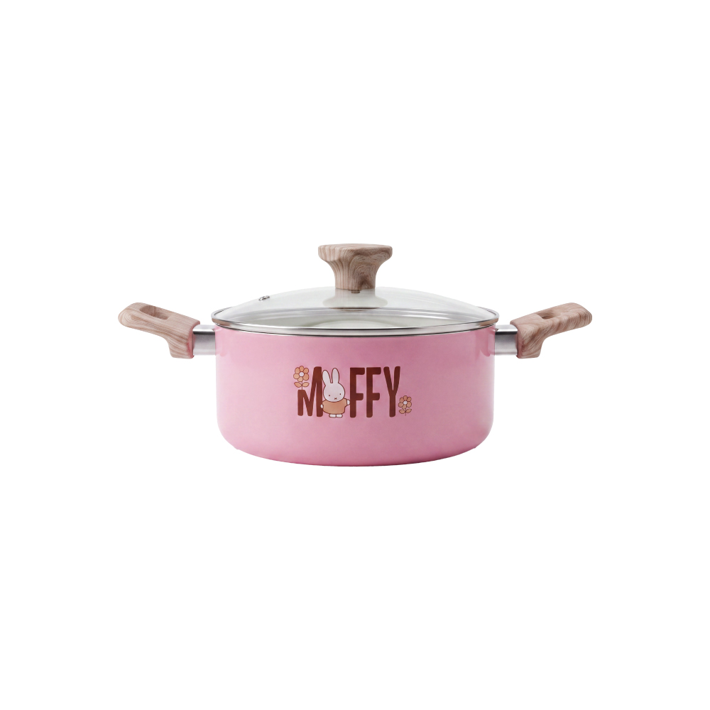 anitech | miffy หม้อพร้อมฝา MF-CWP20 เคลือบ non-stick 2 ชั้น อาหารไม่ติดภาชนะ ทำความสะอาดง่าย สามารถใช้ได้กับเตาทุกเตา