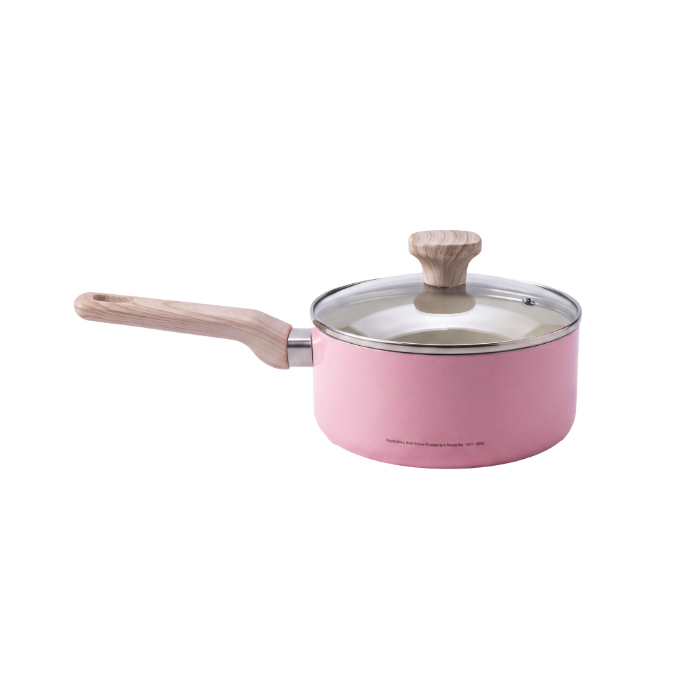 anitech | miffy หม้อด้ามพร้อมฝา MF-CWSP18 เคลือบ non-stick 2 ชั้น อาหารไม่ติดภาชนะ ทำความสะอาดง่าย สามารถใช้ได้กับเตาทุก - Image 5