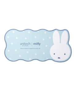anitech | miffy แผ่นรองโต๊ะ MF-MP015-BL ขนาด : 800x400 มม.  วัสดุ : แผ่นยาง + ผ้า ฐานเป็นยางกันลื่น