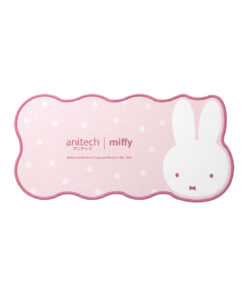 anitech | miffy  แผ่นรองโต๊ะ MF-MP015-PI ขนาด : 800x400 มม.  วัสดุ : แผ่นยาง + ผ้า ฐานเป็นยางกันลื่น