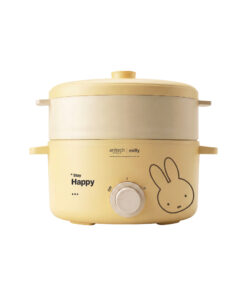 anitech | miffy หม้อต้มไฟฟ้า MF-SMC703 กำลังไฟ 700W ความจุ 2 ลิตร ปรับระดับความร้อนได้ 2 ระดับ พร้อมซึ้งอุ่นหรือนึ่ง