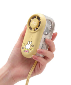 anitech | miffy  พัดลมพกพา MF-SPF2002-YE ปรับแรงลมได้ 5 ระดับ หน้าจอ LED แสดงระดับลมและแบตเตอรี่ ใช้งานต่อเนื่อง 2–8 ชม