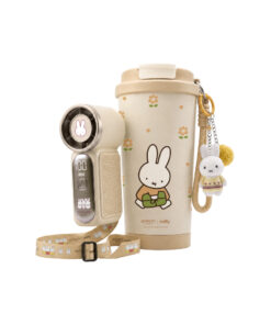 anitech | miffy Set พัดลมพกพาและแก้วน้ำ MF-TFSET-IV พัดลมใช้งานต่อเนื่องประมาณ 3–4 ชั่วโมง แก้วน้ำ โครงสร้างสเตนเลส 2 ชั้น
