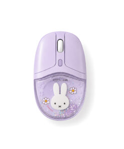 anitech | miffy เมาส์ไร้สาย MF-W246-PU รองรับการเชื่อมต่อ: Bluetooth +Wireless 2.4G พอร์ตชาร์จ: USB Type-C