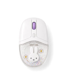 anitech | miffy เมาส์ไร้สาย MF-W246-WH รองรับการเชื่อมต่อ: Bluetooth +Wireless 2.4G พอร์ตชาร์จ: USB Type-C