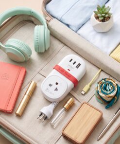 Alternative view of Anitech ปลั๊กไฟ รุ่น H9313-IV 1 ช่องเสียบ USB 2 ช่อง กำลังไฟสูงสุด 2200W สายยาว 1.2 ม.