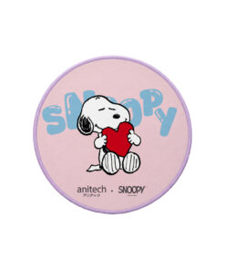 AnitechXSnoopy แผ่นรองเมาส์ SNP-MP016-PI ฐานเป็นยางกันลื่น