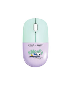 Anitech l Snoopy เมาส์ไร้สาย SNP-W247-PU คลิกเงียบ เชื่อมต่อ USB A ลายน่ารัก ถนอมมือ ใช้งานได้ยาวนาน